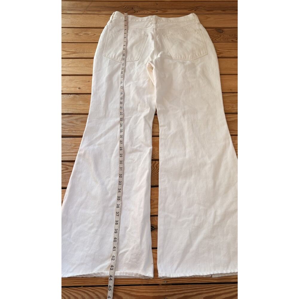 Madewell NWT Women’s Baggy Flare jeans size 30 White N9 - Picture 8 of 12